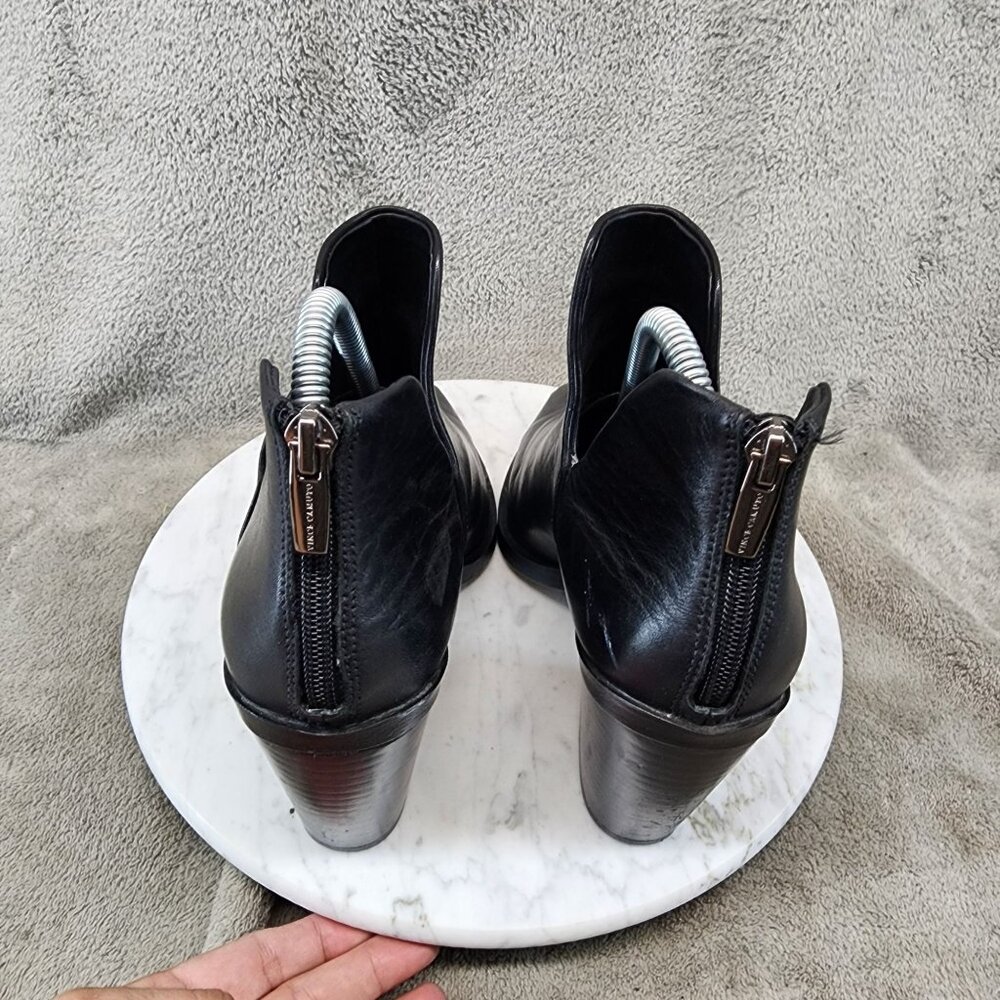 Vince Camuto Shoes Womens Size 9 Black Leather Ankle Booties *GUC* - Picture 5 of 12